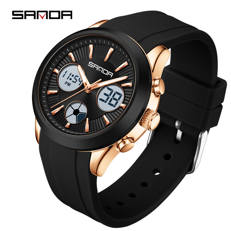 Smartwatch Sports Watches For Women - SANDA electronic watch luminous 3-hour multi-functional