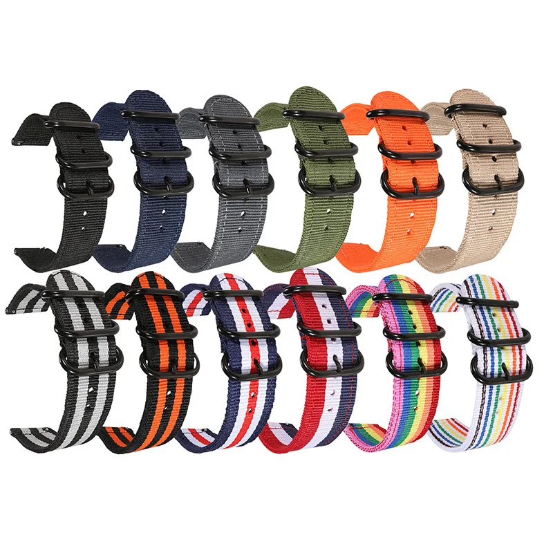 20mm  22mm Universal Nylon Wat - Smartwatch Army Watches For Men ulasan dan harga