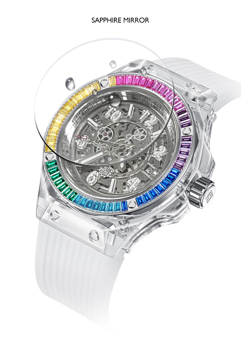 HANBORO Women Automatic Watch  - Skeleton Mechanical Watch ulasan dan harga