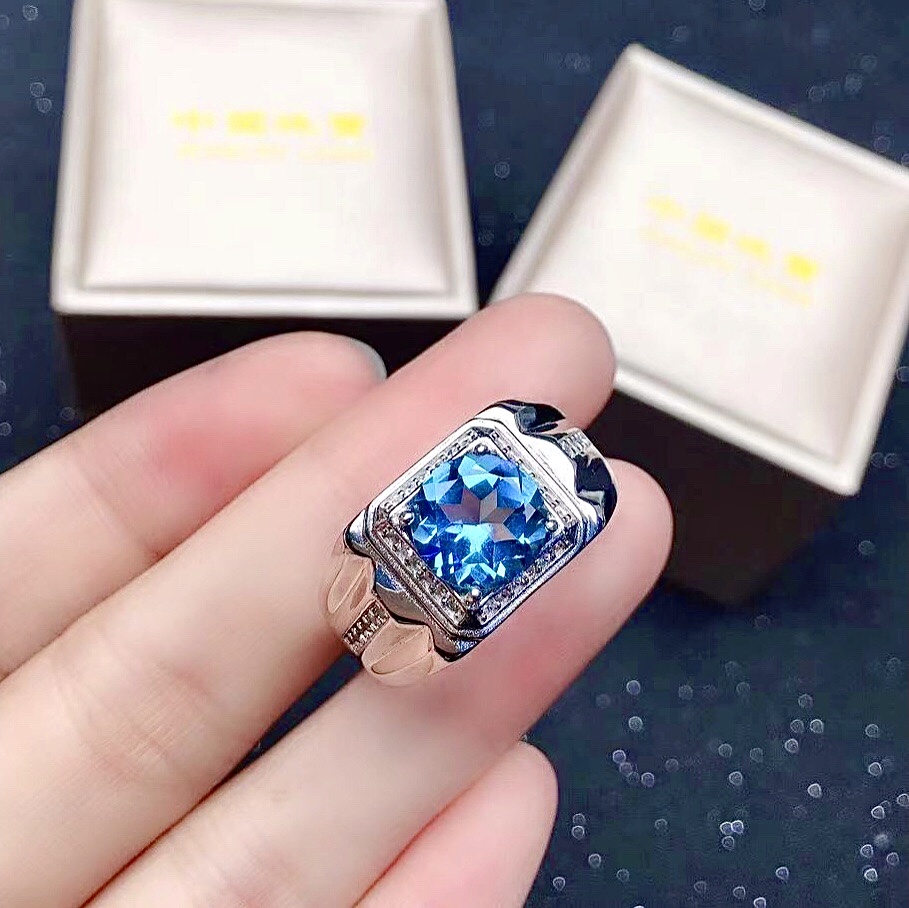 Fashion Gemstone Ring for Man  - Vs Smartwatch ulasan dan harga