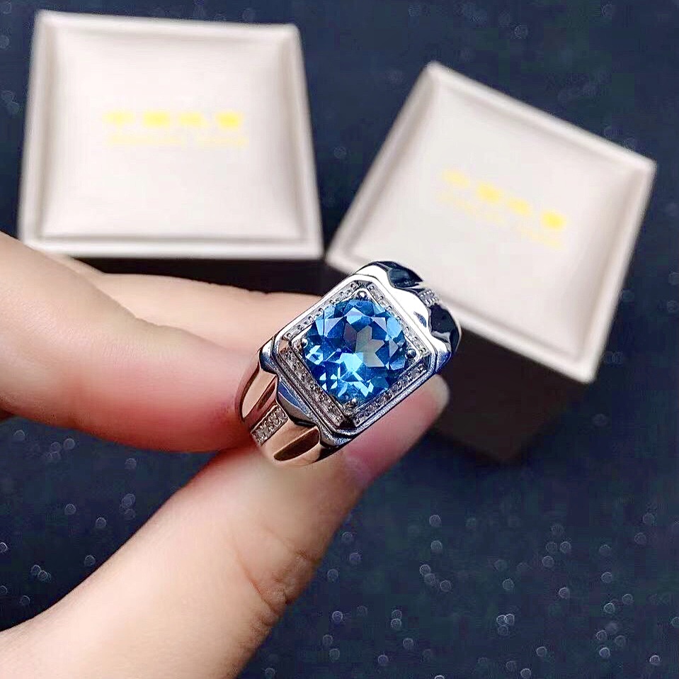 Fashion Gemstone Ring for Man  - Vs Smartwatch ulasan dan harga