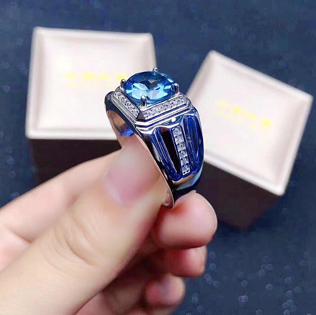 Fashion Gemstone Ring for Man  - Vs Smartwatch ulasan dan harga