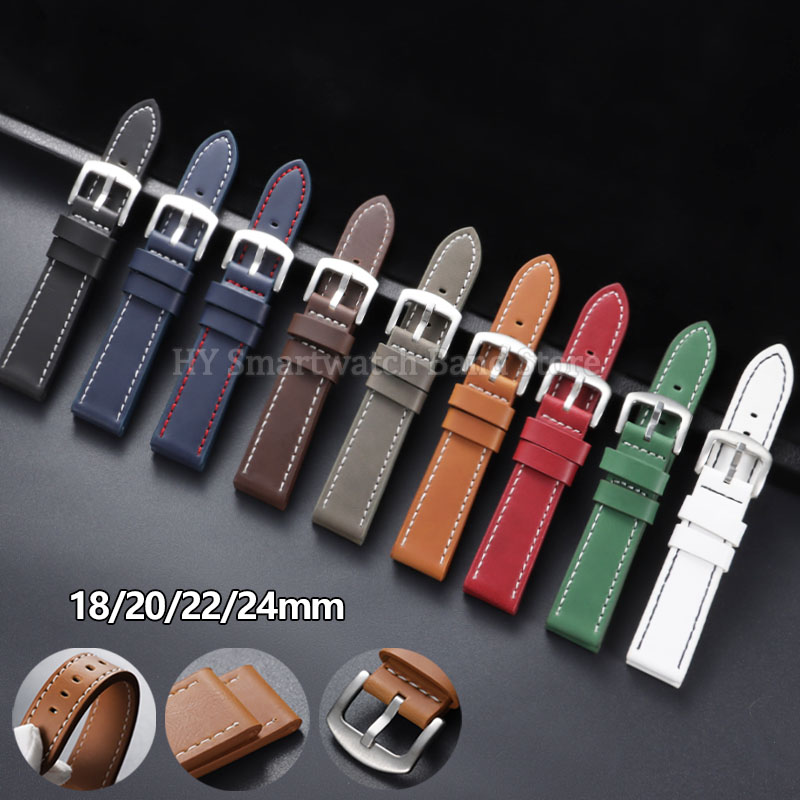 Vintage Leather Watch Band 18m - Smartwatch Army Watches For Men ulasan dan harga