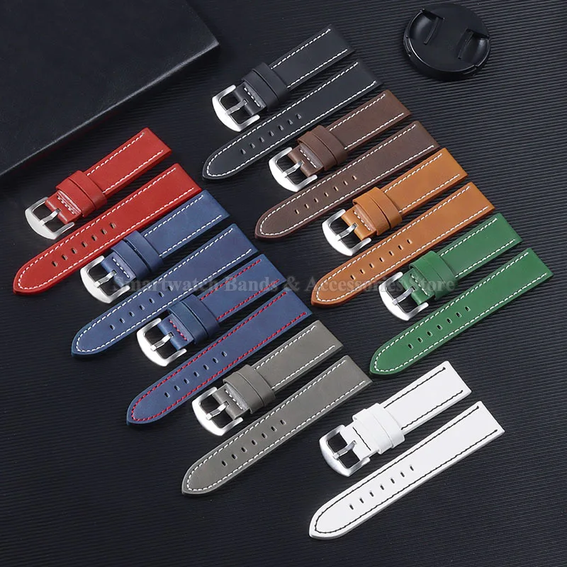 Vintage Leather Watch Band 18m - Smartwatch Army Watches For Men ulasan dan harga