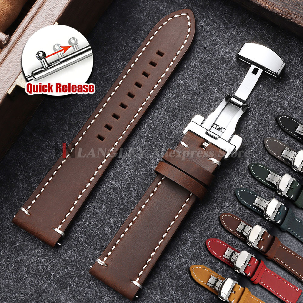 Genuine Calfskin Watch Band fo - Omega Watch Speedmaster ulasan dan harga