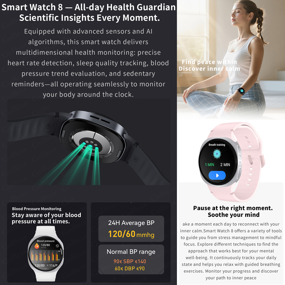 2026 New Watches 8 Mini GPS Tr - Smartwatch Sports Watches For Women ulasan dan harga