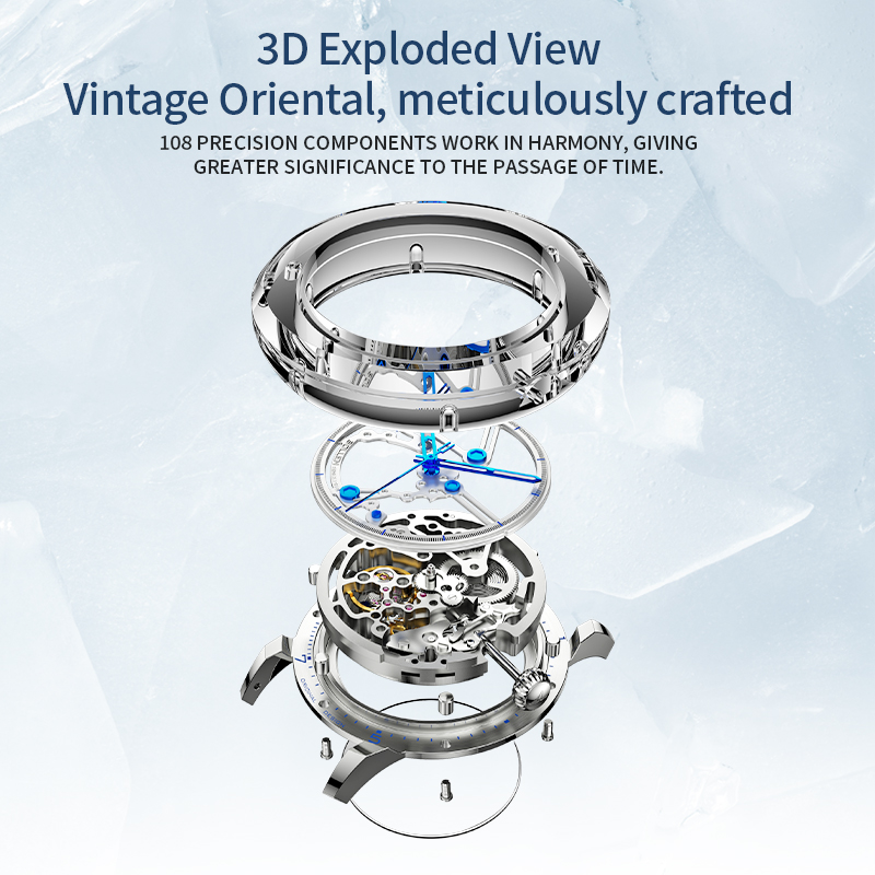 New Customized Mens Mechanical - Skeleton Mechanical Watch ulasan dan harga