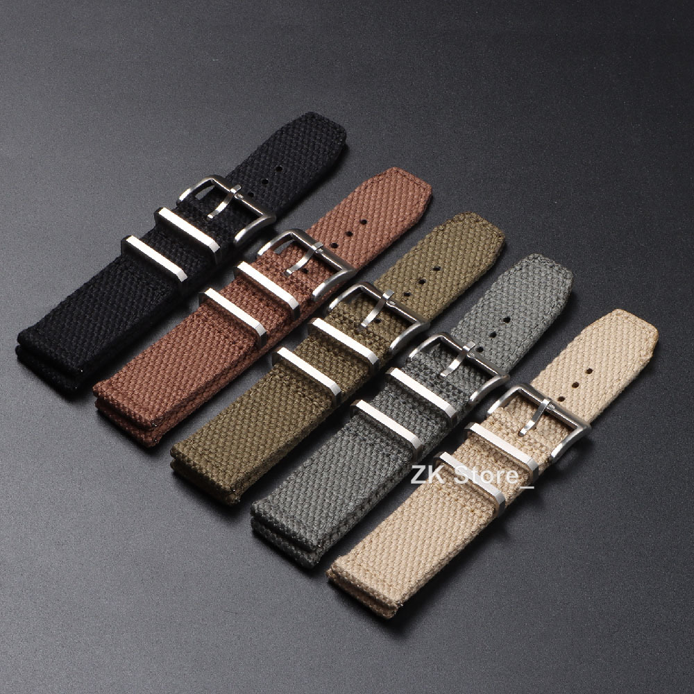 Linen Nylon Watch Straps 20mm  - Smartwatch Army Watches For Men ulasan dan harga