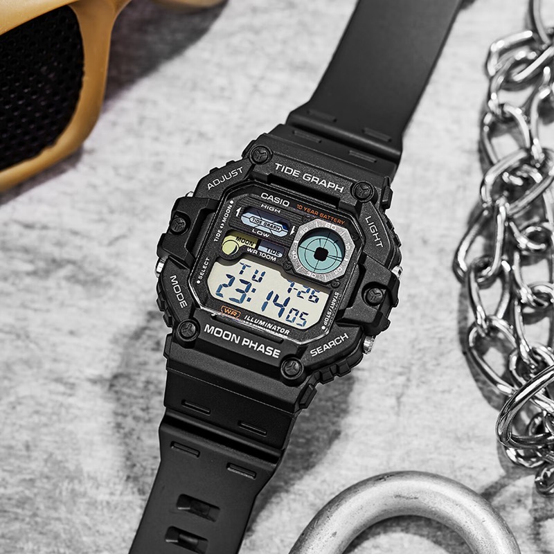 Casio WS-1700H Series Digital  - Vintage Digital Watch ulasan dan harga