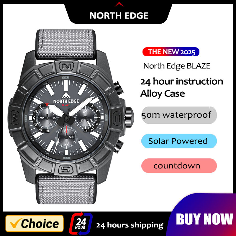 NORTH EDGE 2025 BLAZE Men Quar - Smartwatch Army Watches For Men ulasan dan harga