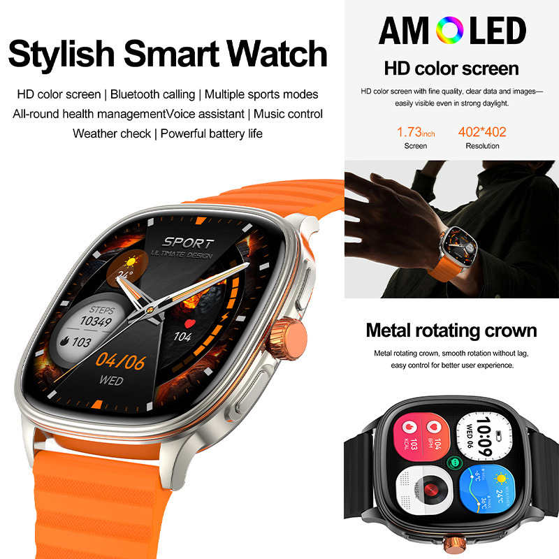 YAOCX HK73 AMOLED Smartwatch M - Smartwatch Sports Watches For Women ulasan dan harga