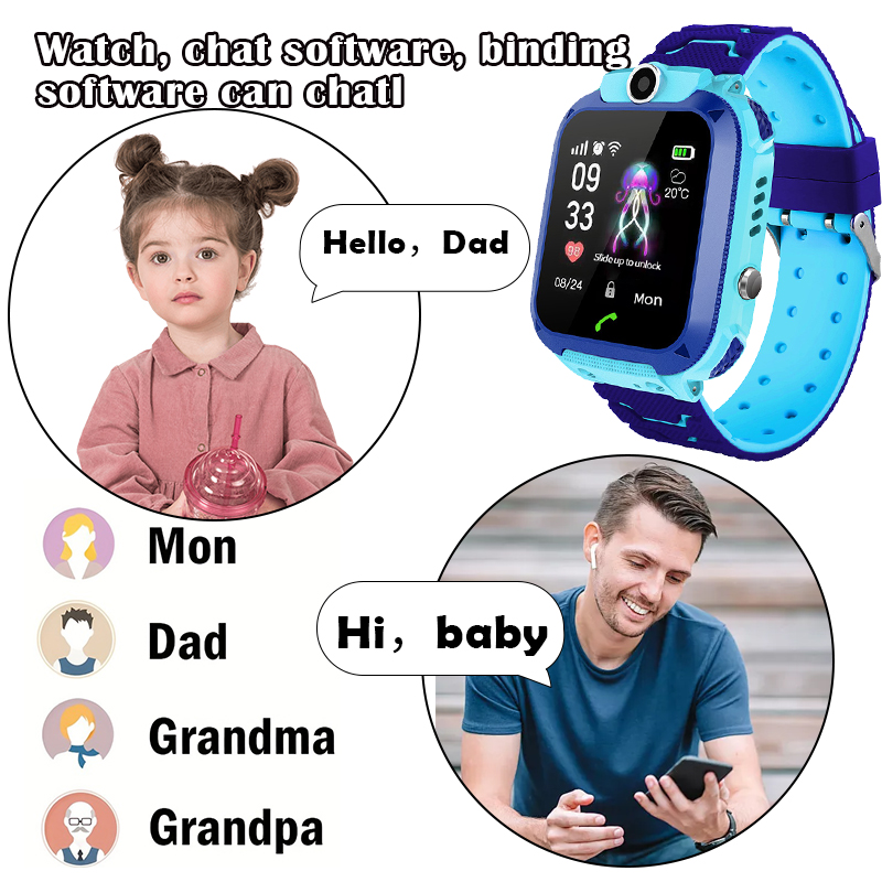 Q12B Kids Smart Watch with SOS - Smartwatch Watches For Kid Girl ulasan dan harga