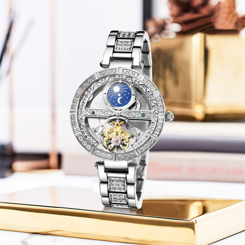 Ladies Watch Automatic Woman L - Skeleton Mechanical Watch ulasan dan harga