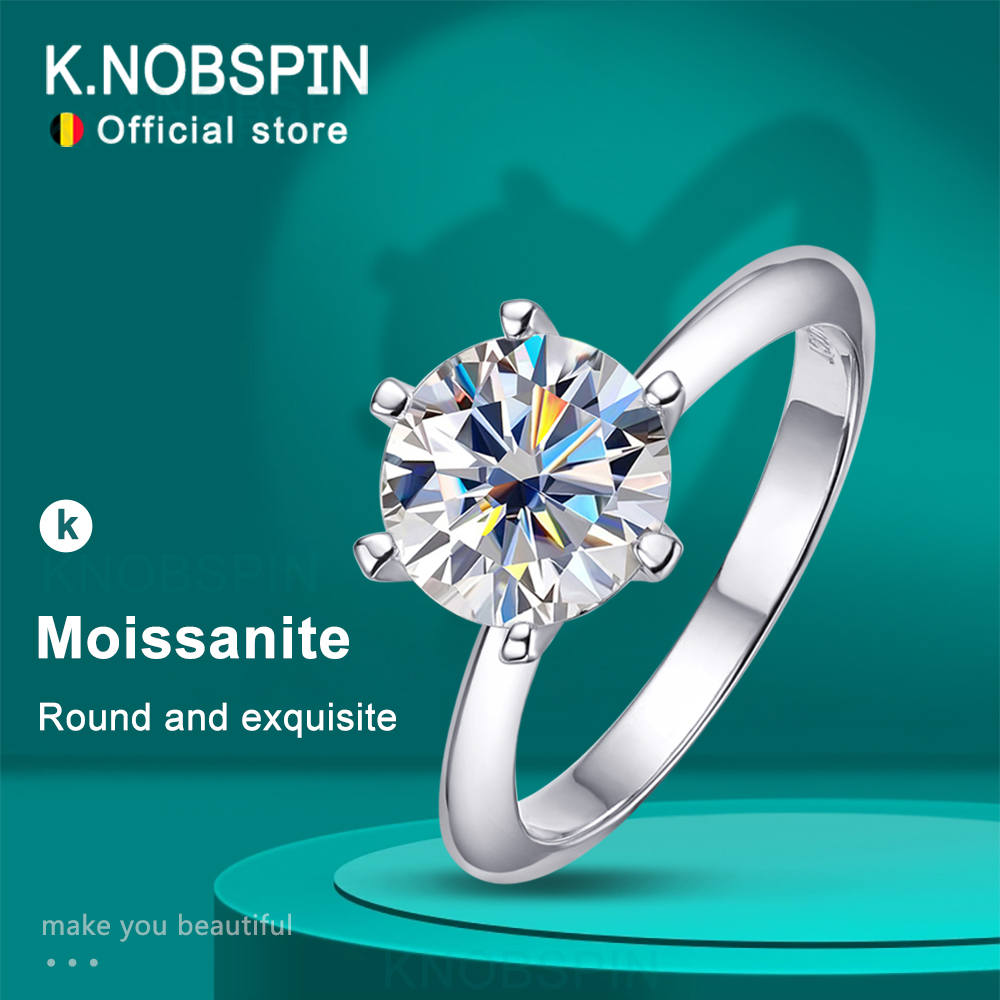 KNOBSPIN D VVS Moissanite Ring - Vs Smartwatch ulasan dan harga