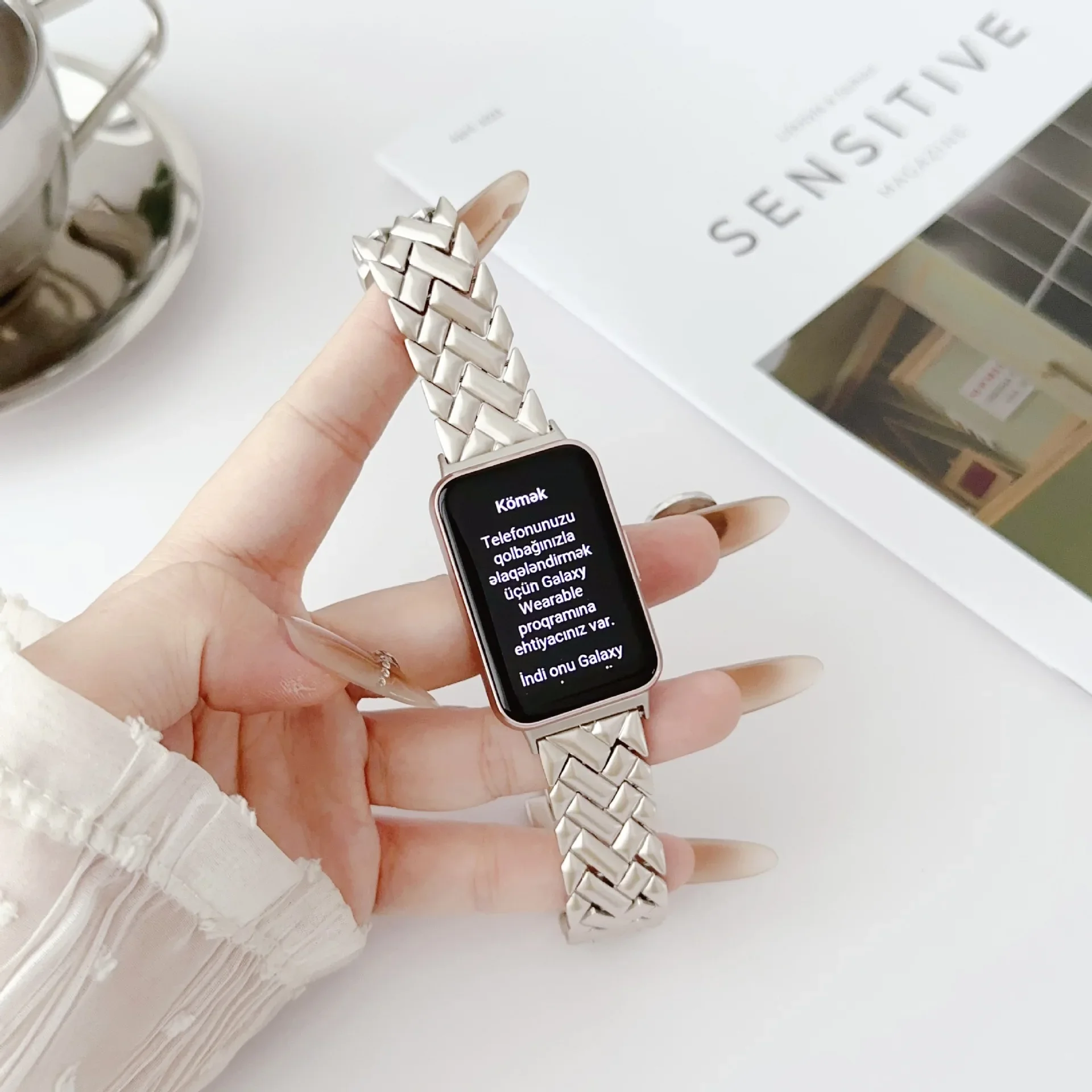 Fit3 Wristband Metal Strap for - Watch Smartwatch Android ulasan dan harga