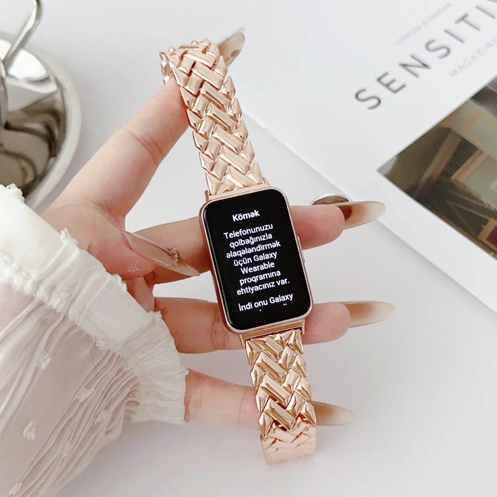 Fit3 Wristband Metal Strap for - Watch Smartwatch Android ulasan dan harga