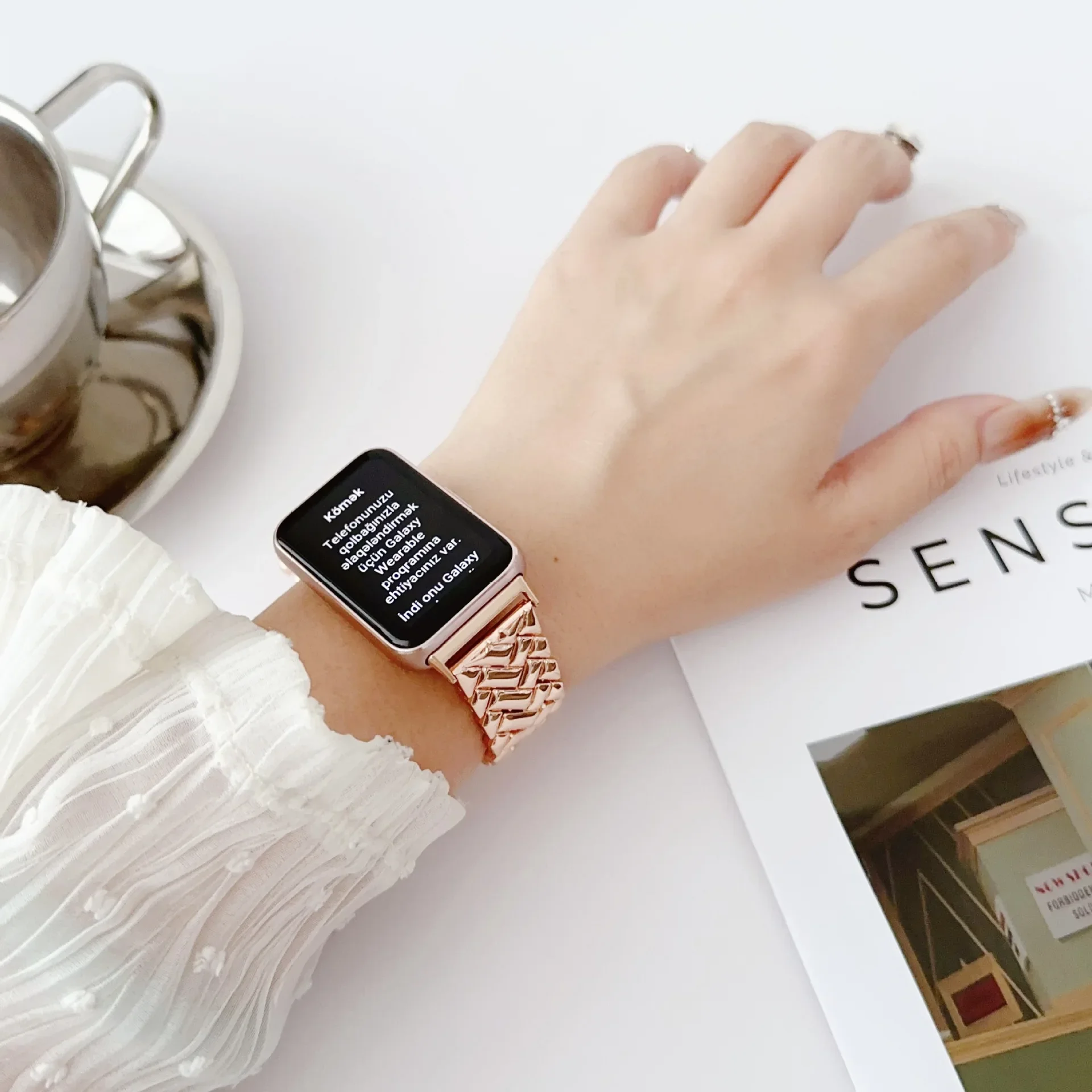 Fit3 Wristband Metal Strap for - Watch Smartwatch Android ulasan dan harga