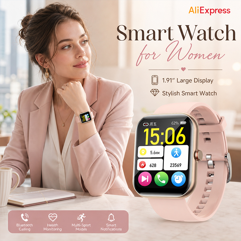 Women Smart Watch BT Call Hear - Smartwatch Sports Watches For Women ulasan dan harga