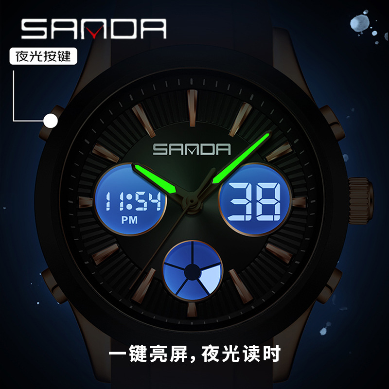 SANDA electronic watch luminou - Smartwatch Sports Watches For Women ulasan dan harga