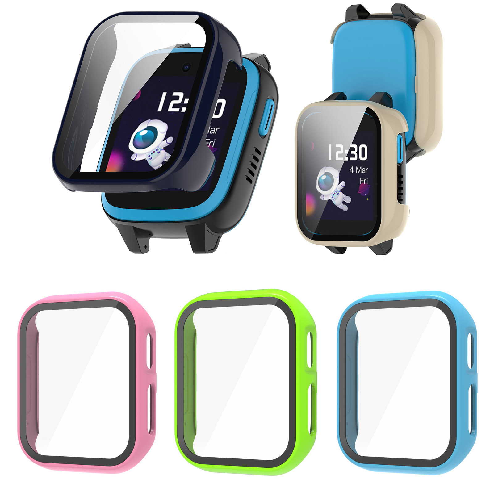 Hard Edge Shell Glass Screen P - Smartwatch Watches Kids ulasan dan harga