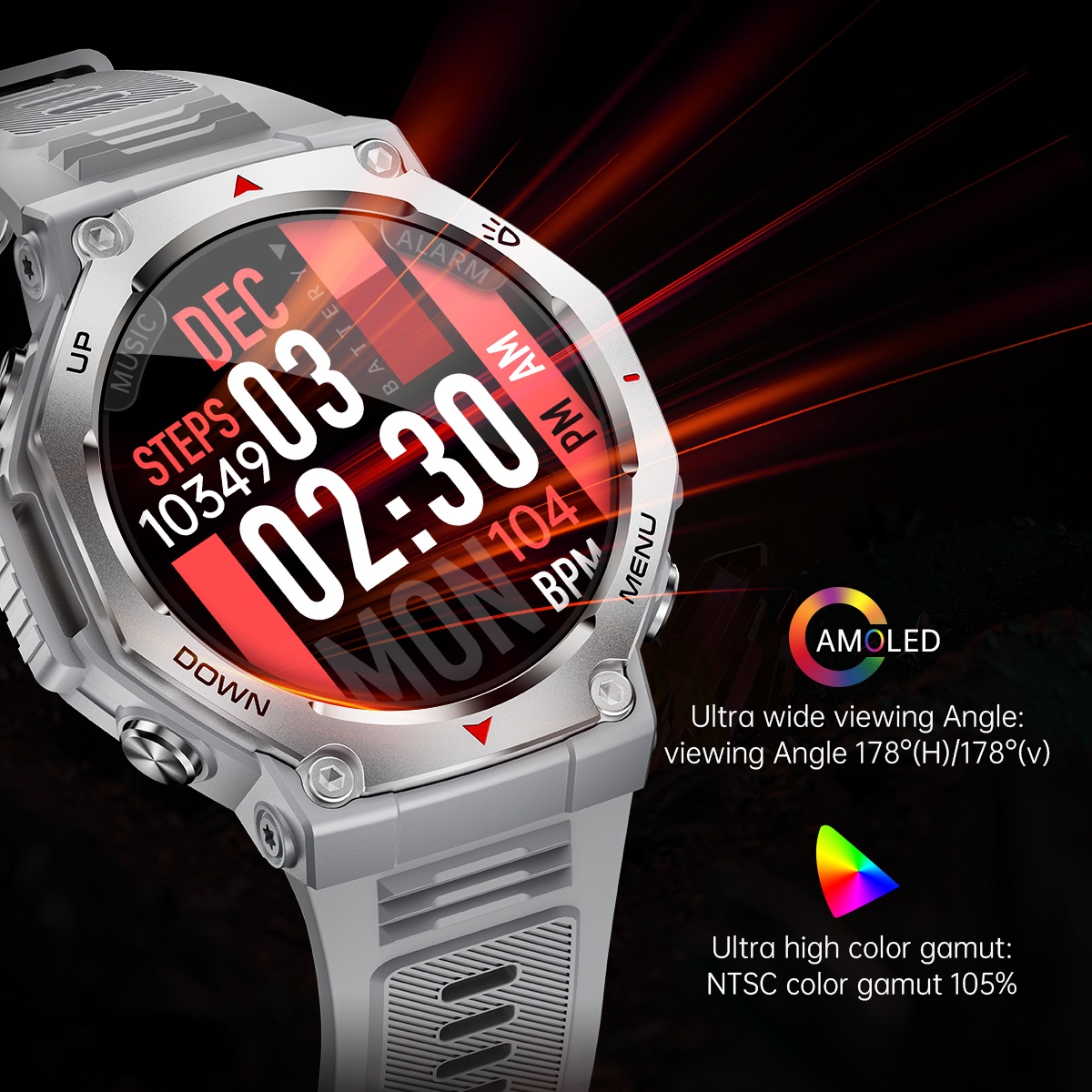 2025 New For Xiaomi Military G - Vs Smartwatch ulasan dan harga