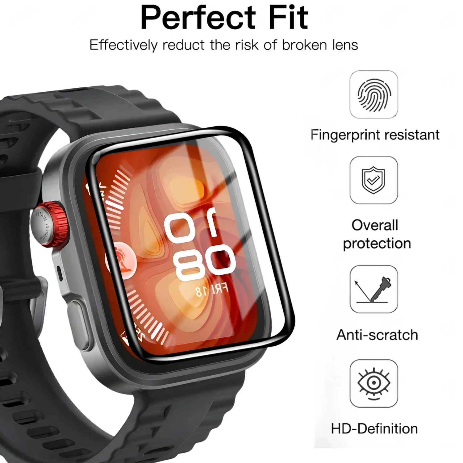 5 Pcs Tempered film For Huawei - Smartwatch Watch Huawei ulasan dan harga