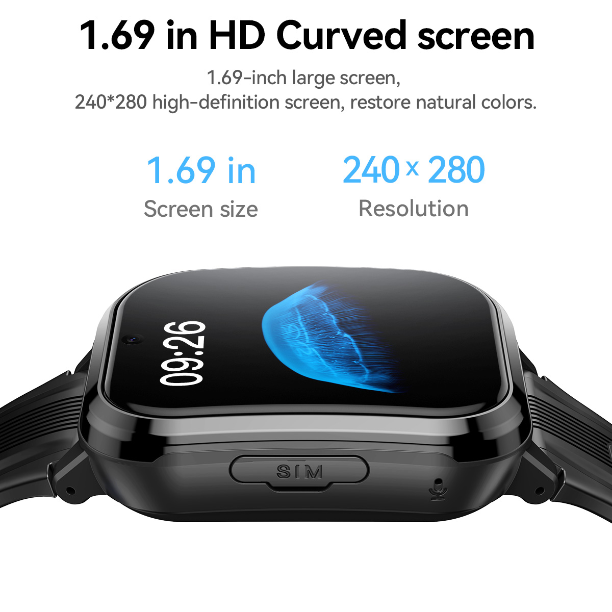 HOCO Y108 1.69inch HD LCD Curv - Smartwatch Watches For Kid Girl ulasan dan harga