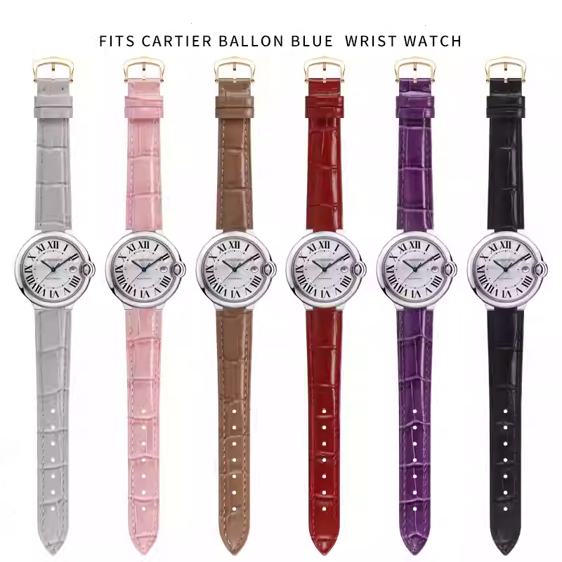 Convex bamboo-grain genuine le - Cartier Watch Ballon Bleu ulasan dan harga