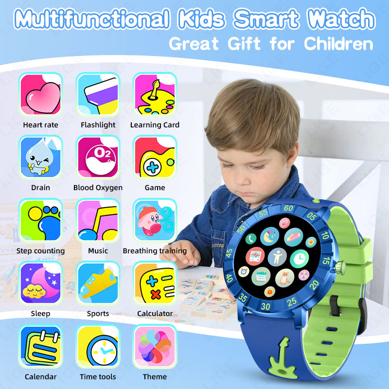LIGE 2026 HRV Kids Smart Watch - Smartwatch Watches Useful Gift For Boys ulasan dan harga